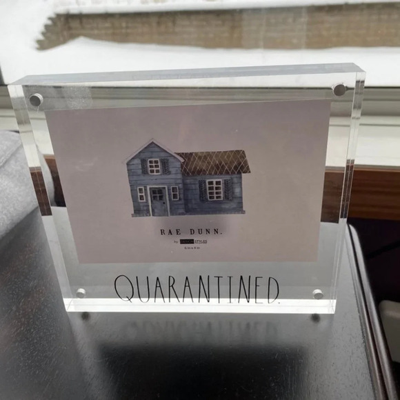 NEW - Rae Dunn - QUARANTINED - Acrylic Photo Frame - Picture 2 of 5